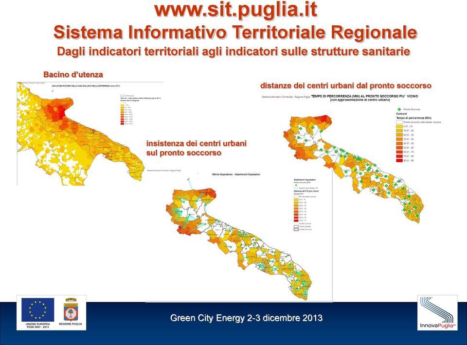 indicatori territoriali agli indicatori sulle strutture