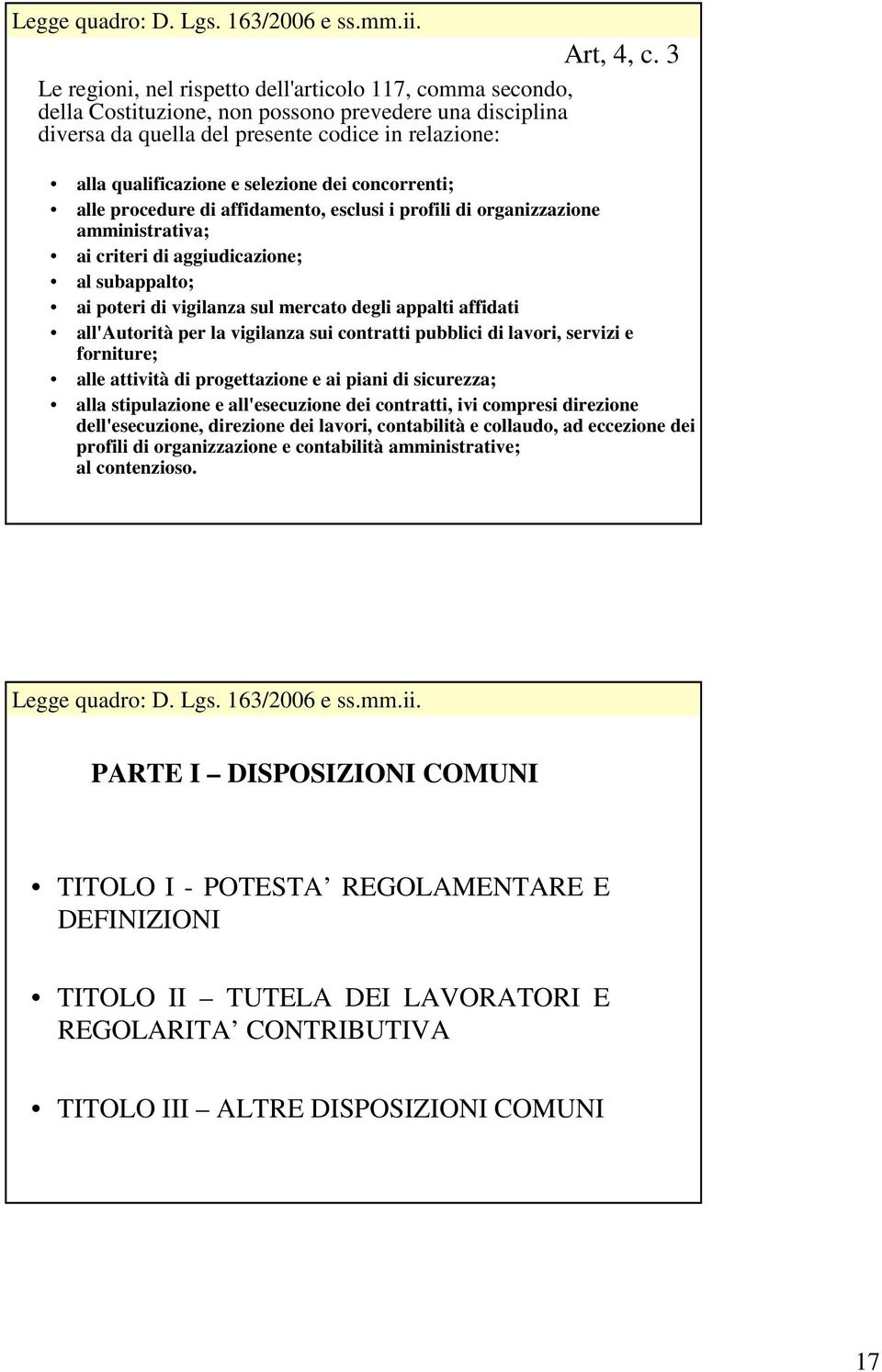 vigilanza sul mercato degli appalti affidati all'autorità per la vigilanza sui contratti pubblici di lavori, servizi e forniture; alle attività di progettazione e ai piani di sicurezza; alla