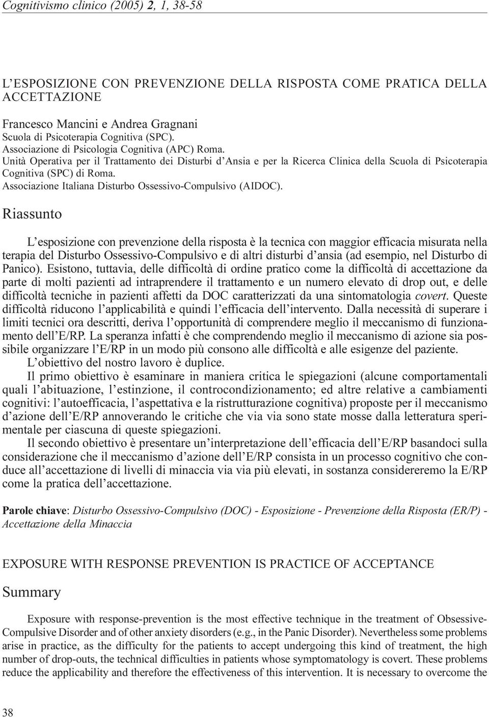Associazione Italiana Disturbo Ossessivo-Compulsivo (AIDOC).