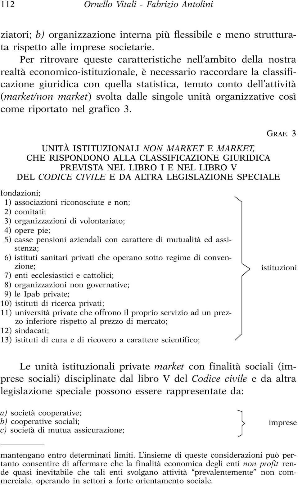 (market/non market) svolta dalle singole unità organizzative così come riportato nel grafico 3. GRAF.