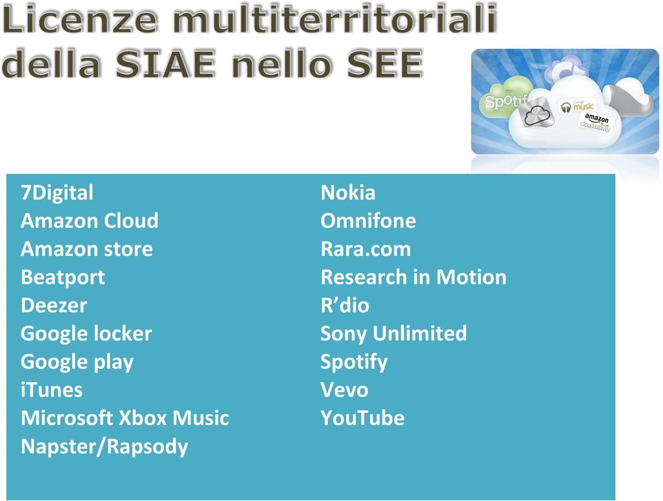 Music Napster/Rapsody Nokia Omnifone Rara.