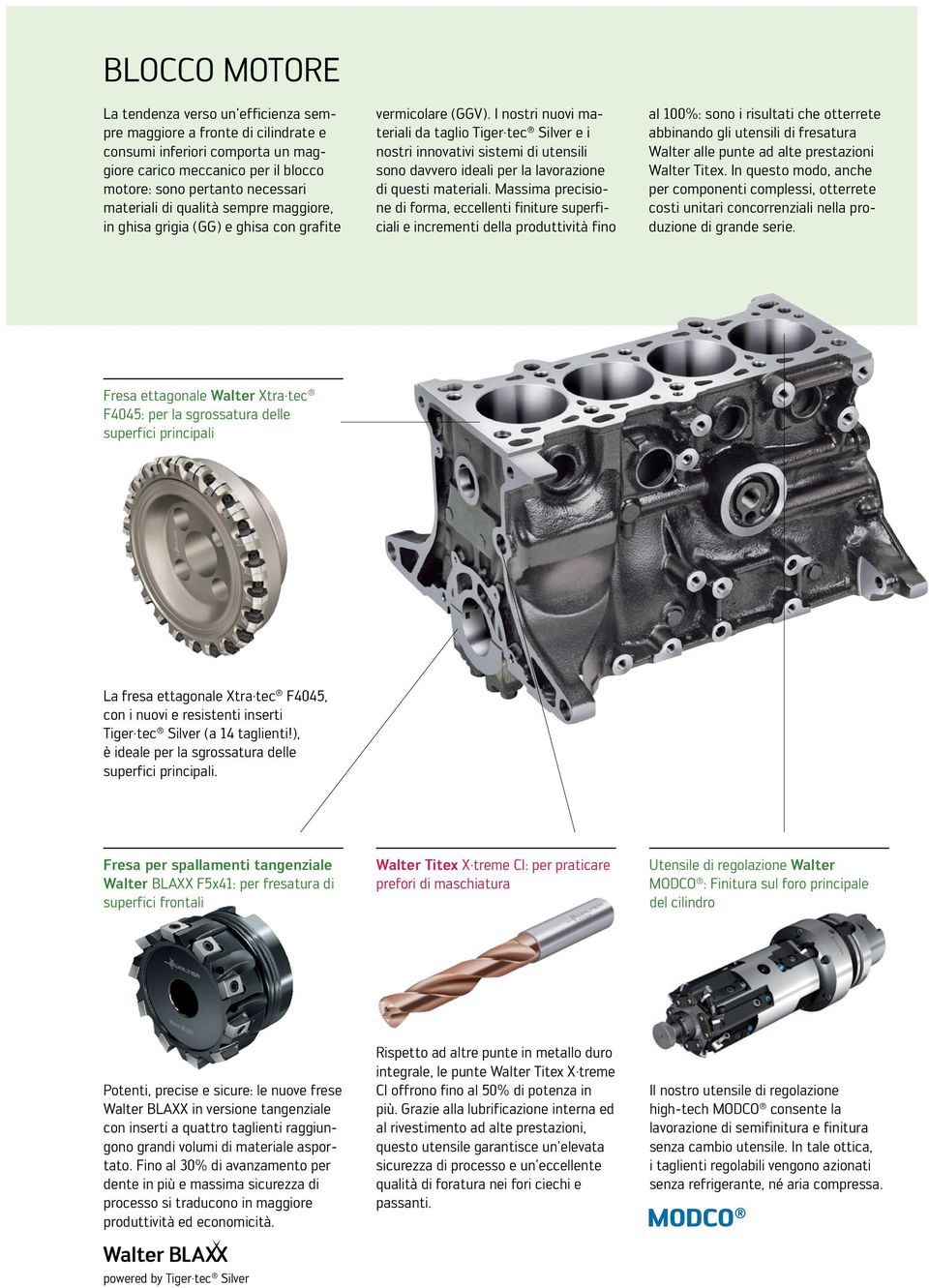 I nostri nuovi materiali da taglio Tiger tec Silver e i nostri innovativi sistemi di utensili sono davvero ideali per la lavorazione di questi materiali.