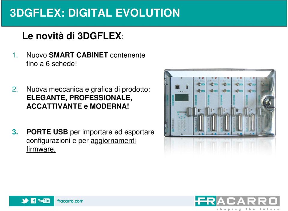 Nuova meccanica e grafica di prodotto: ELEGANTE, PROFESSIONALE,