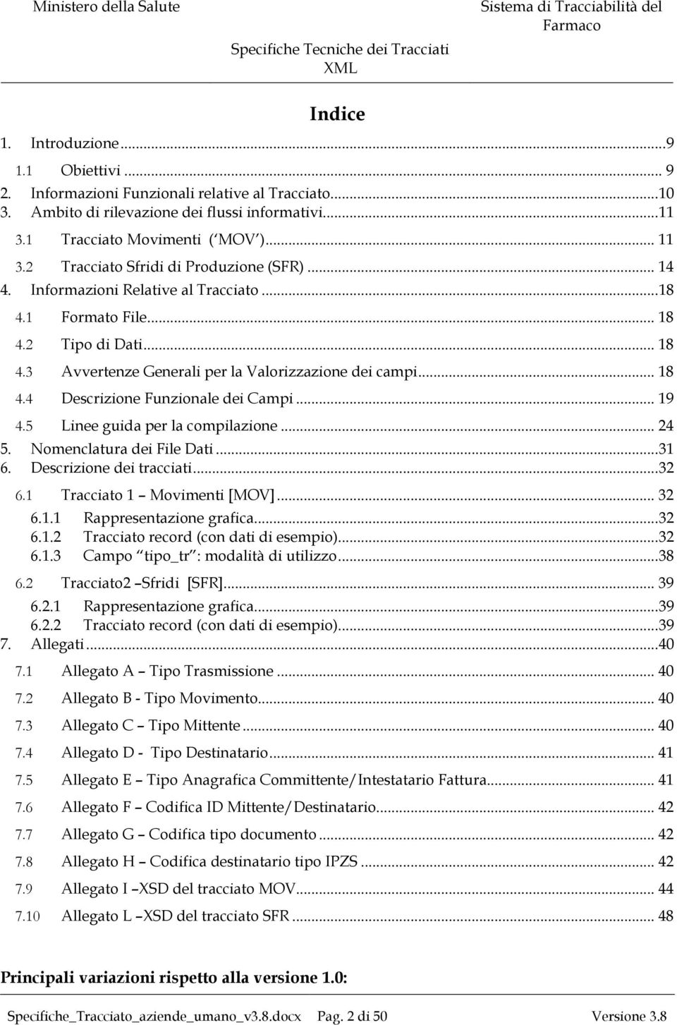 .. 19 4.5 Linee guida per la compilazione... 24 5. Nomenclatura dei File Dati... 31 6. Descrizione dei tracciati... 32 6.1 Tracciato 1 Movimenti [MOV]... 32 6.1.1 Rappresentazione grafica... 32 6.1.2 Tracciato record (con dati di esempio).