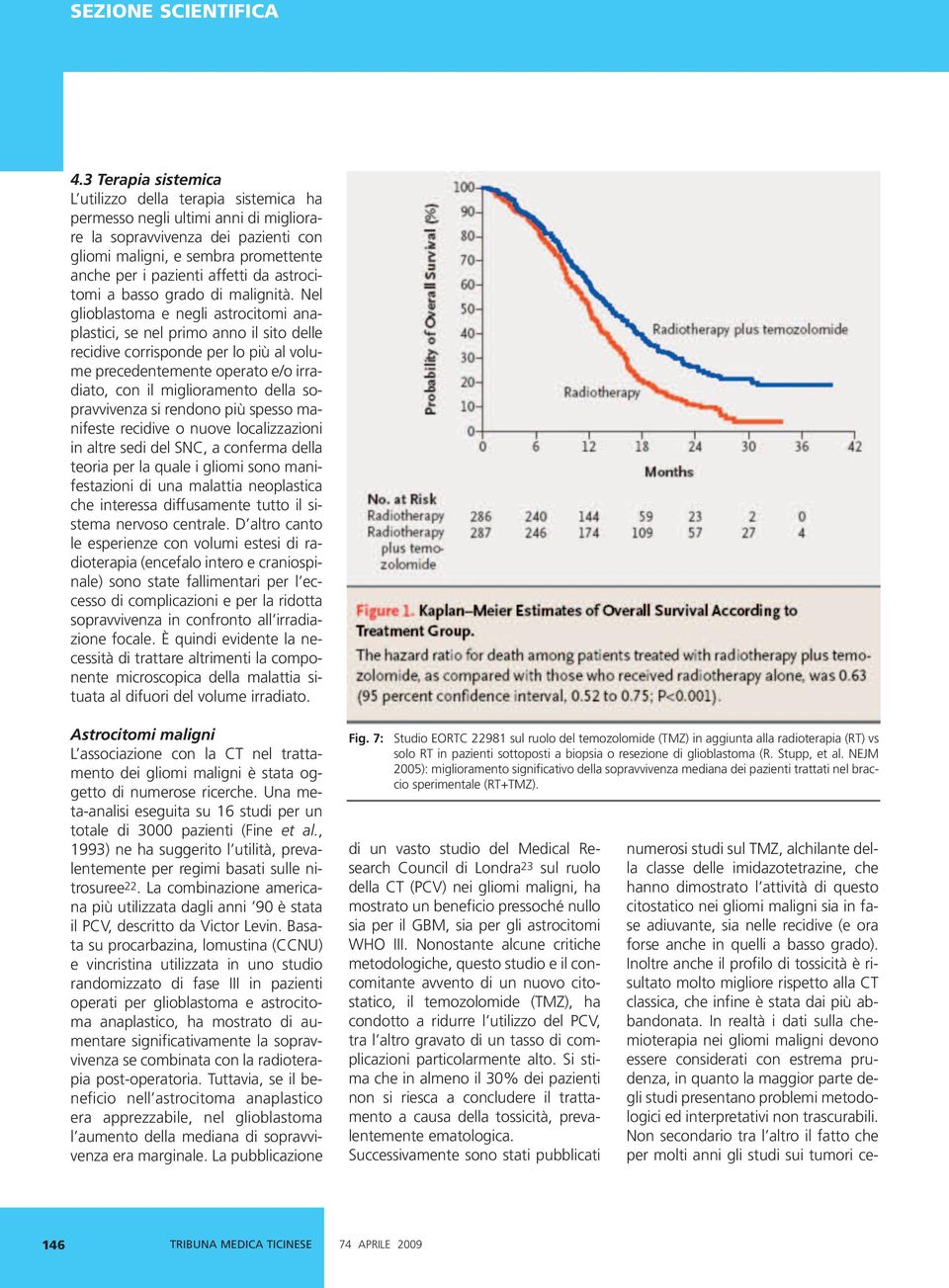 Nel glioblastoma e negli astrocitomi anaplastici, se nel primo anno il sito delle recidive corrisponde per lo più al volume precedentemente operato e/o irradiato, con il miglioramento della