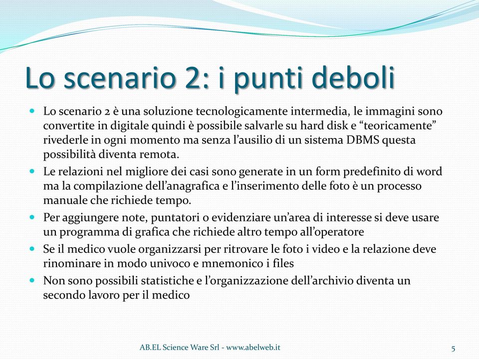 Le relazioni nel migliore dei casi sono generate in un form predefinito di word ma la compilazione dell anagrafica e l inserimento delle foto è un processo manuale che richiede tempo.