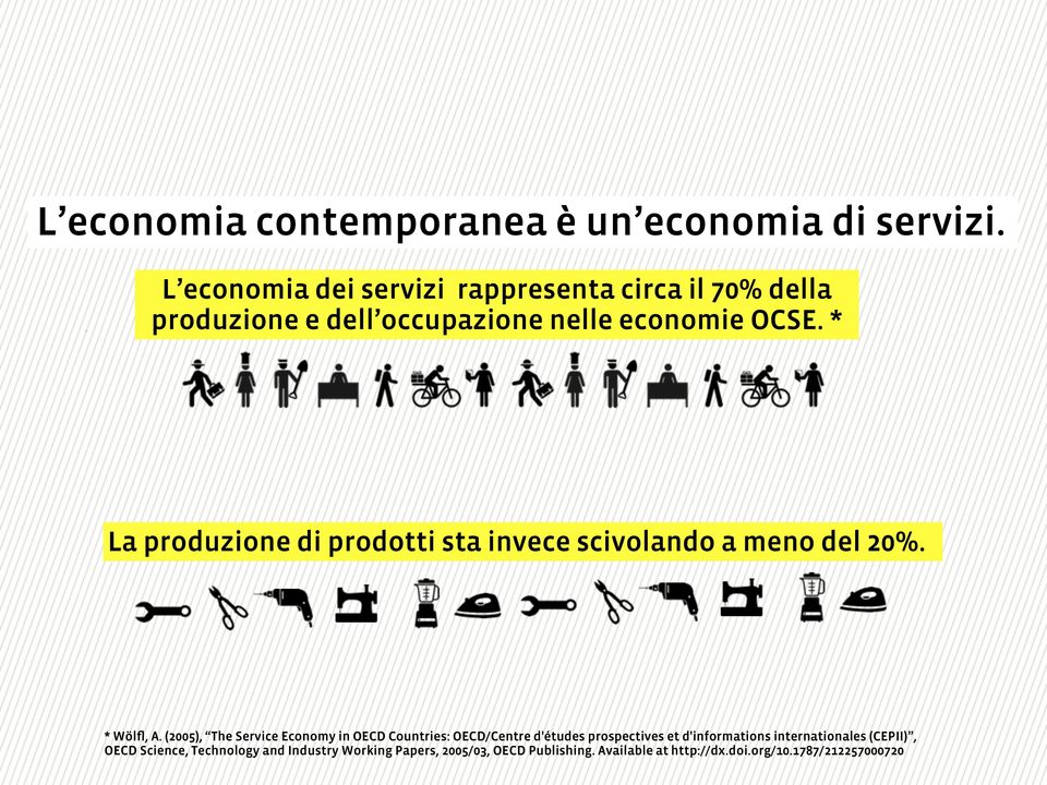 * La produzione di prodotti sta invece scivolando a meno del 20%. * Wölfl, A.