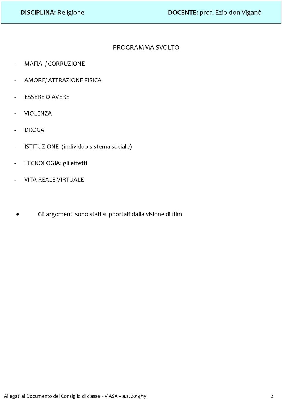 AVERE - VIOLENZA - DROGA - ISTITUZIONE (individuo-sistema sociale) - TECNOLOGIA: gli effetti