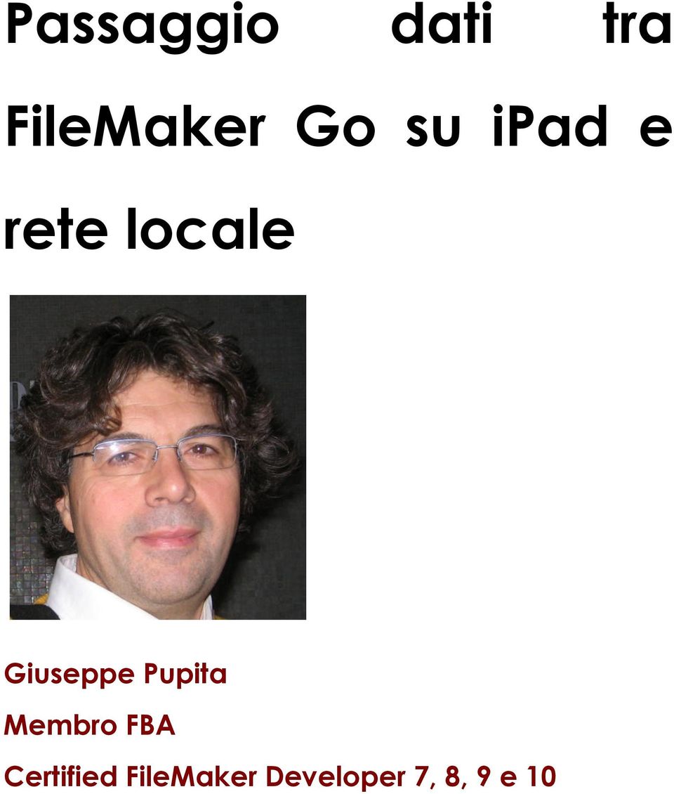 Giuseppe Pupita Membro FBA