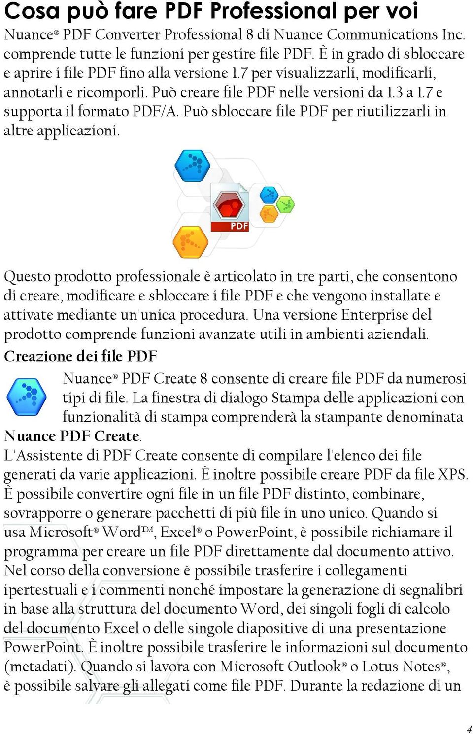 Può sbloccare file PDF per riutilizzarli in altre applicazioni.