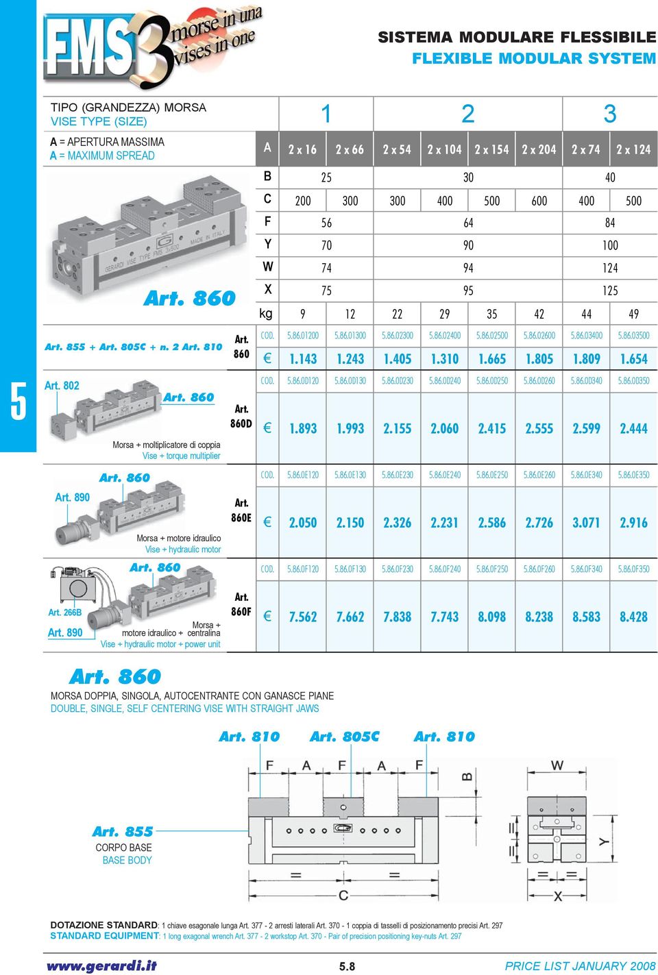 64 802 860 Morsa + moltiplicatore di coppia Vise + torque multiplier 860D COD..86.0D120.86.0D130.86.0D230.86.0D240.86.0D20.86.0D260.86.0D340.86.0D30 1.893 1.993 2.1 2.060 2.41 2. 2.99 2.444 860 COD.