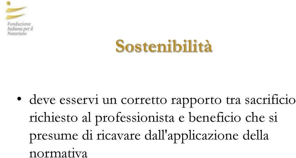 professionista e beneficio che si