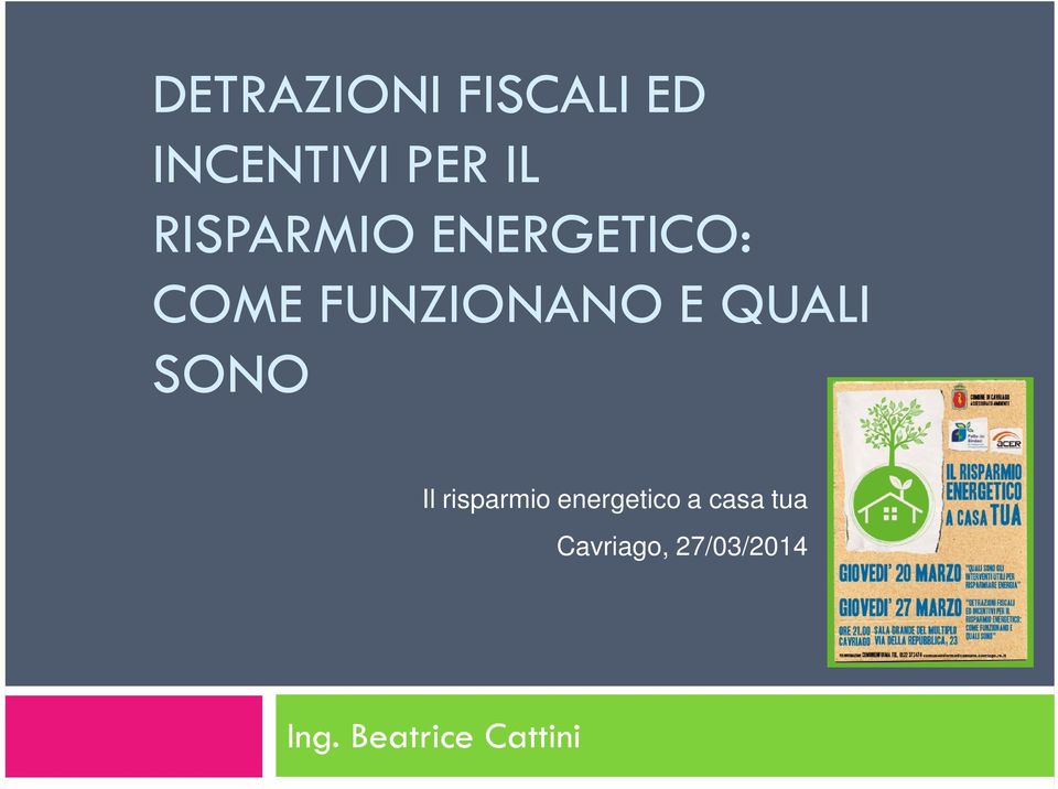 QUALI SONO Il risparmio energetico a casa