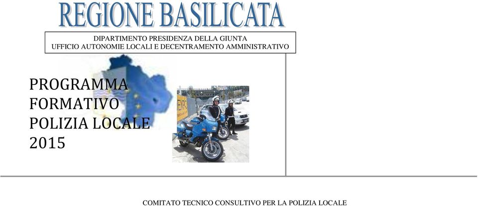 AMMINISTRATIVO PROGRAMMA FORMATIVO POLIZIA