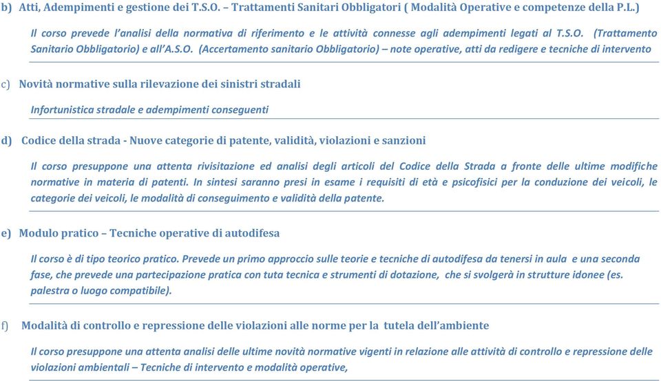 (Trattamento Sanitario Ob