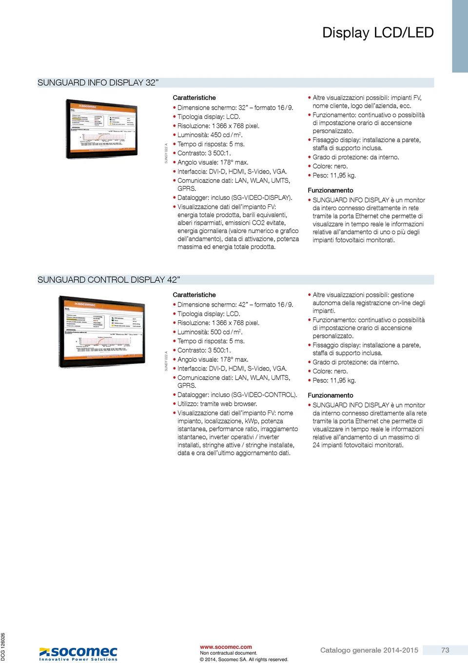 Datalogger: incluso (SG-VIDEO-DISPLAY).