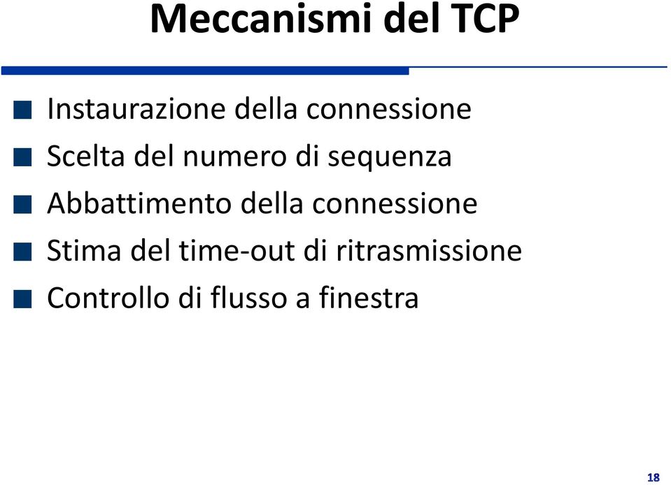 Abbattimento della connessione Stima del