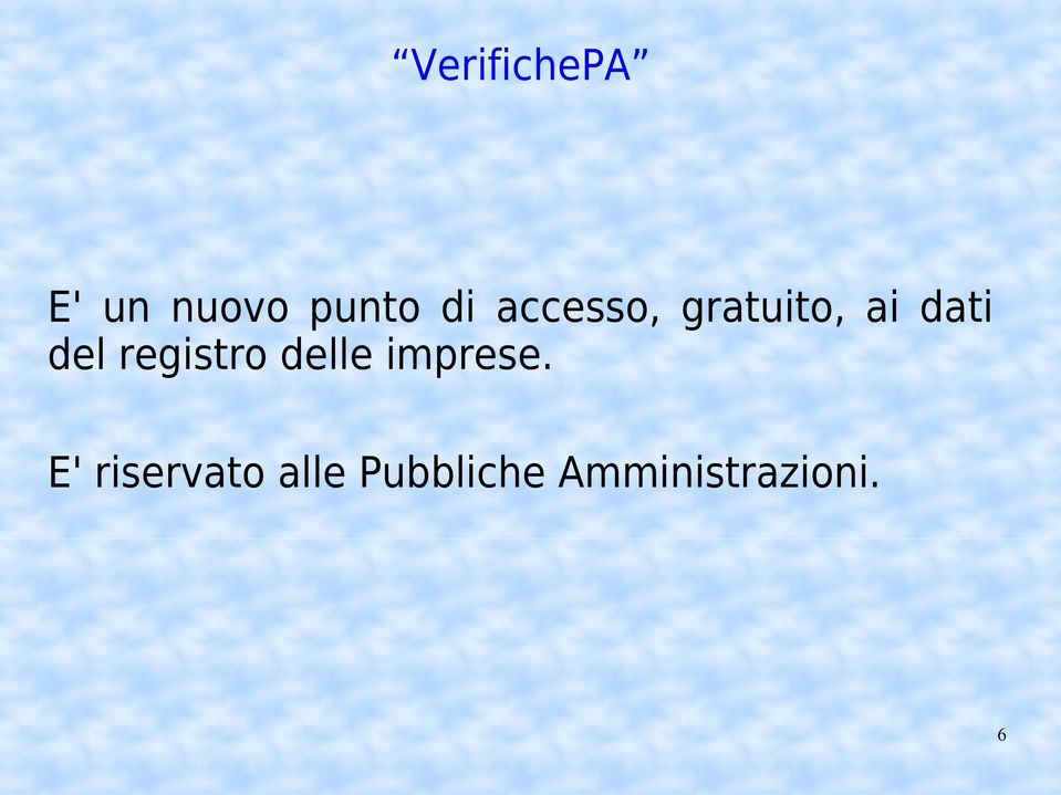 registro delle imprese.