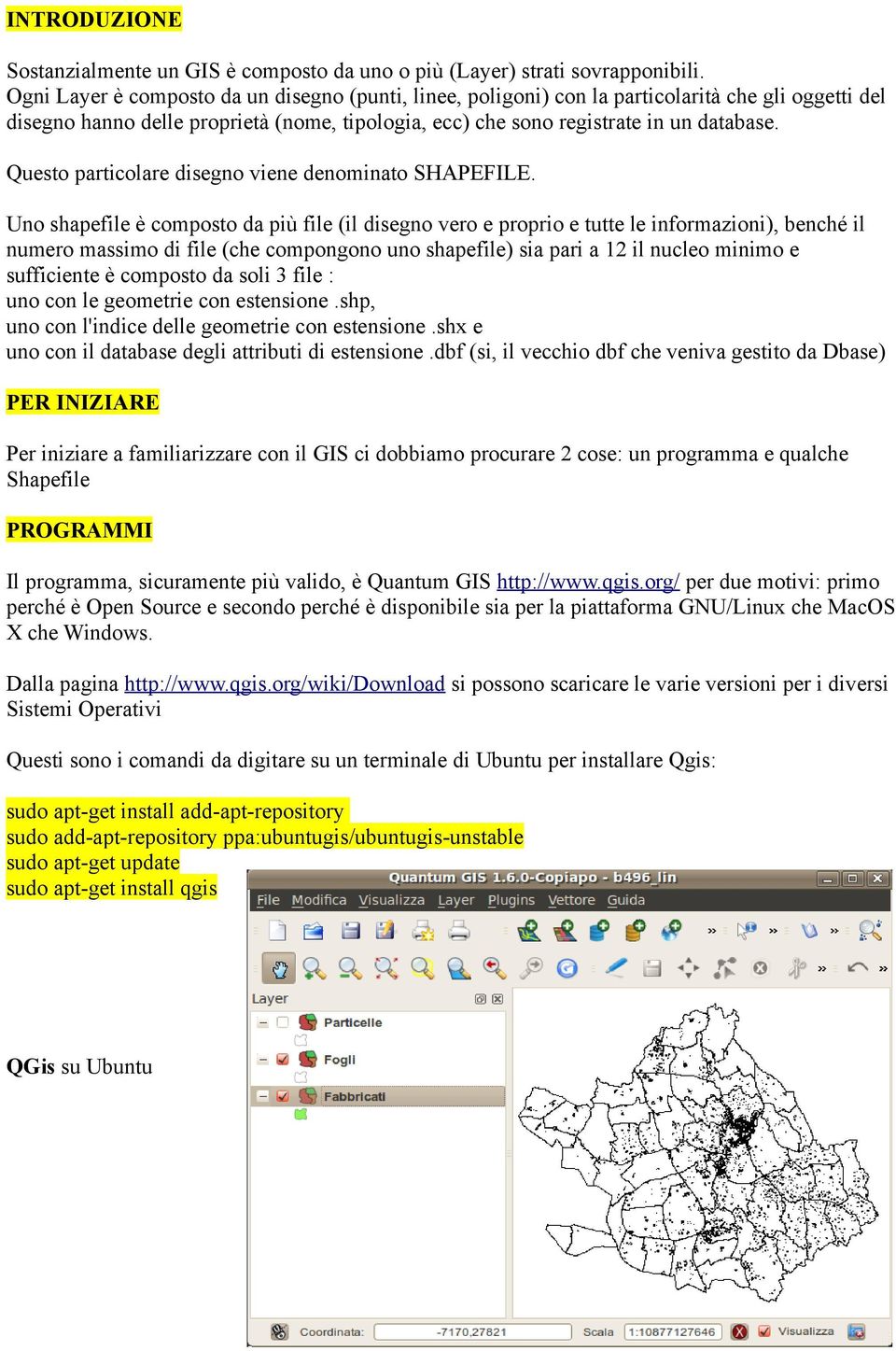 Questo particolare disegno viene denominato SHAPEFILE.