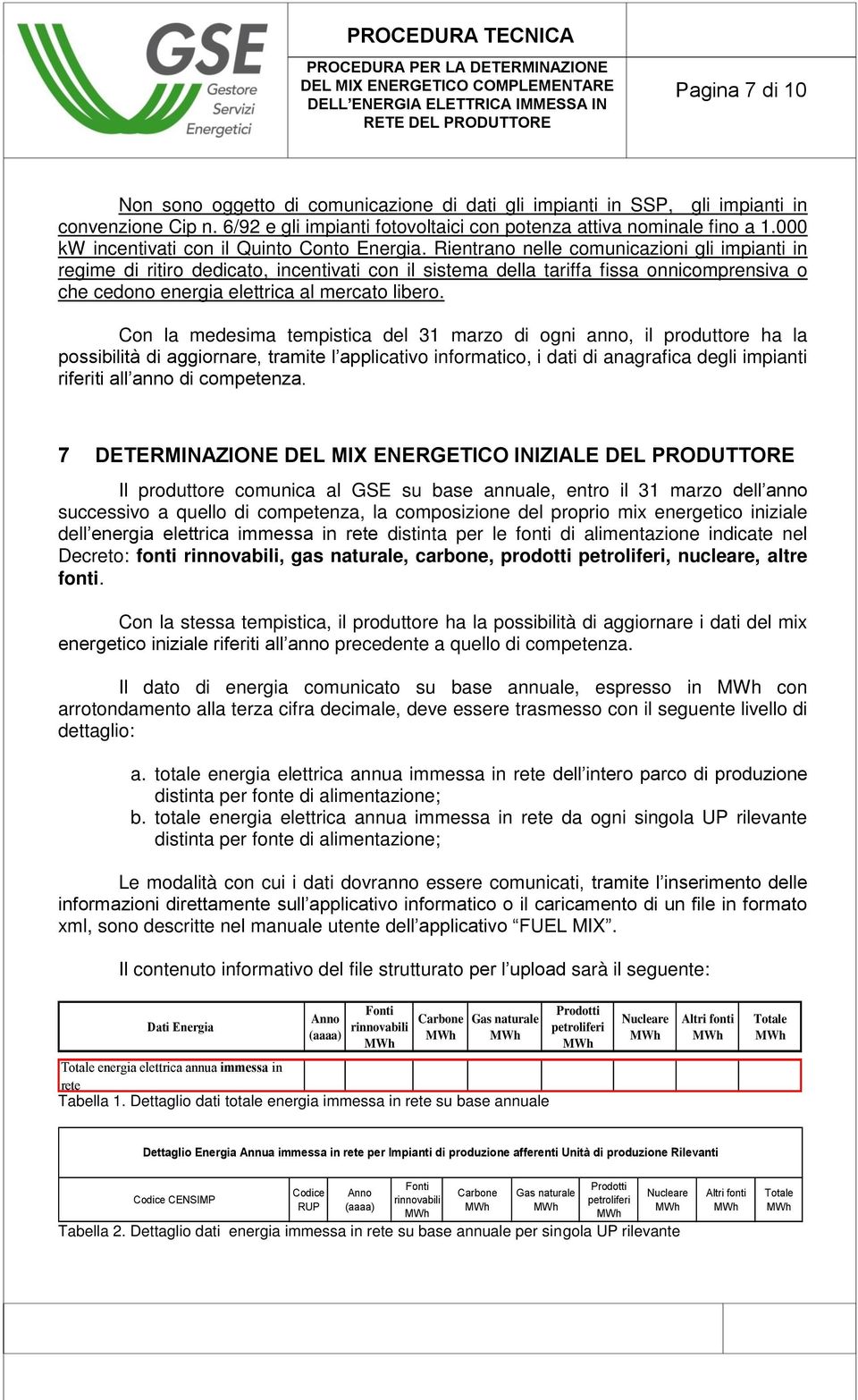 Rientrano nelle comunicazioni gli impianti in regime di ritiro dedicato, incentivati con il sistema della tariffa fissa onnicomprensiva o che cedono energia elettrica al mercato libero.