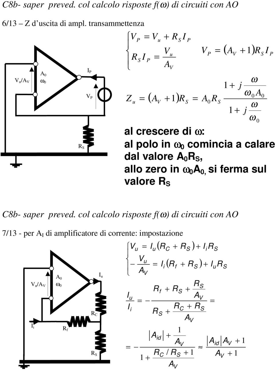 valore, allo zero n, s erma sl valore 8b saper preved.