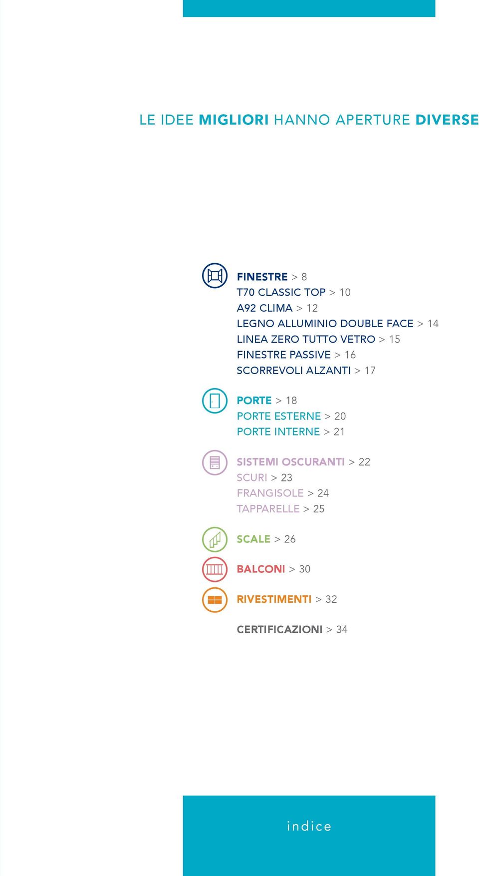 ALZANTI > 17 PORTE > 18 PORTE ESTERNE > 20 PORTE INTERNE > 21 SISTEMI OSCURANTI > 22 SCURI >