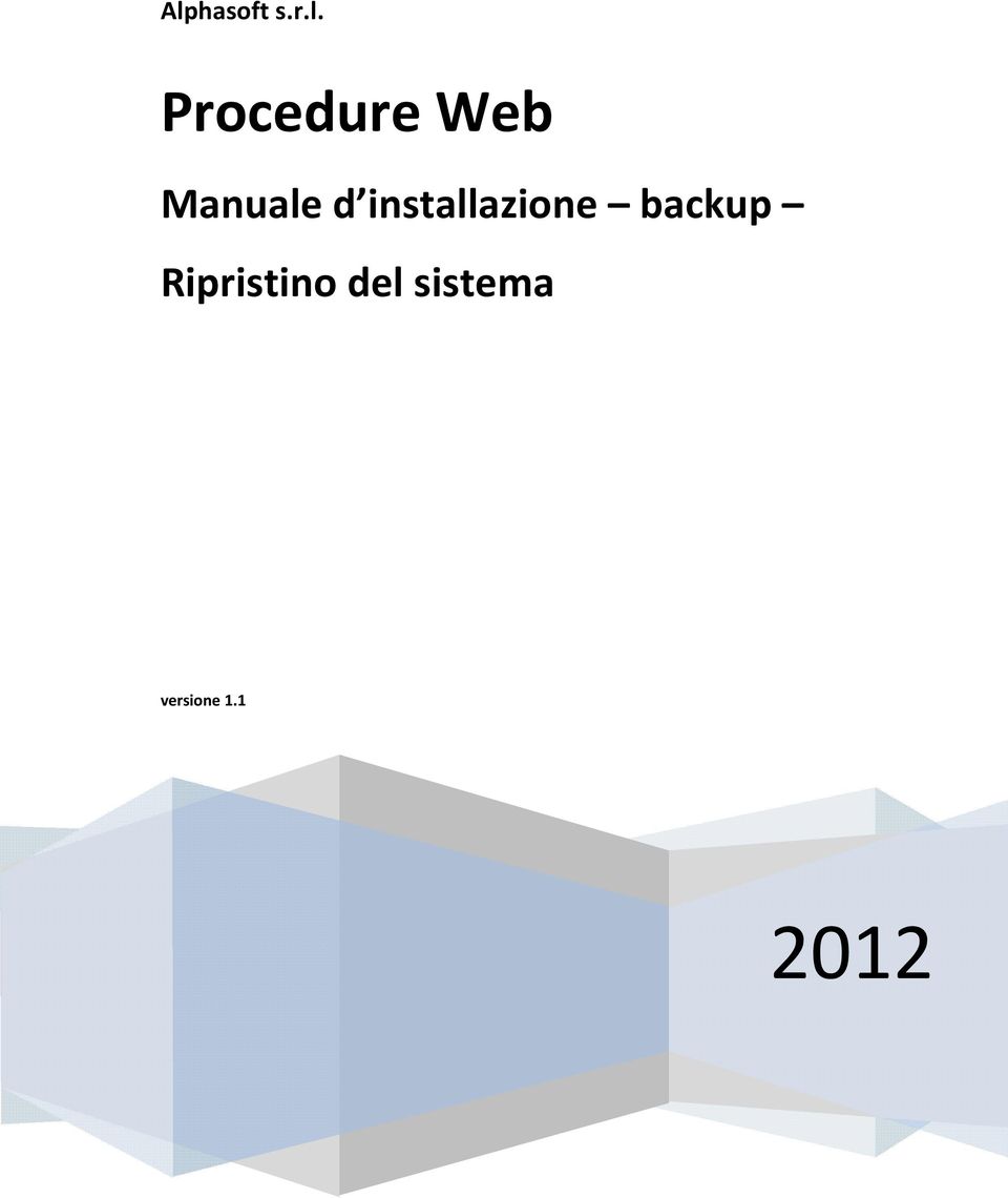 installazione backup