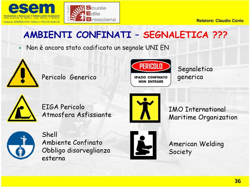 Segnaletica generica EIGA Pericolo Atmosfera Asfissiante IMO