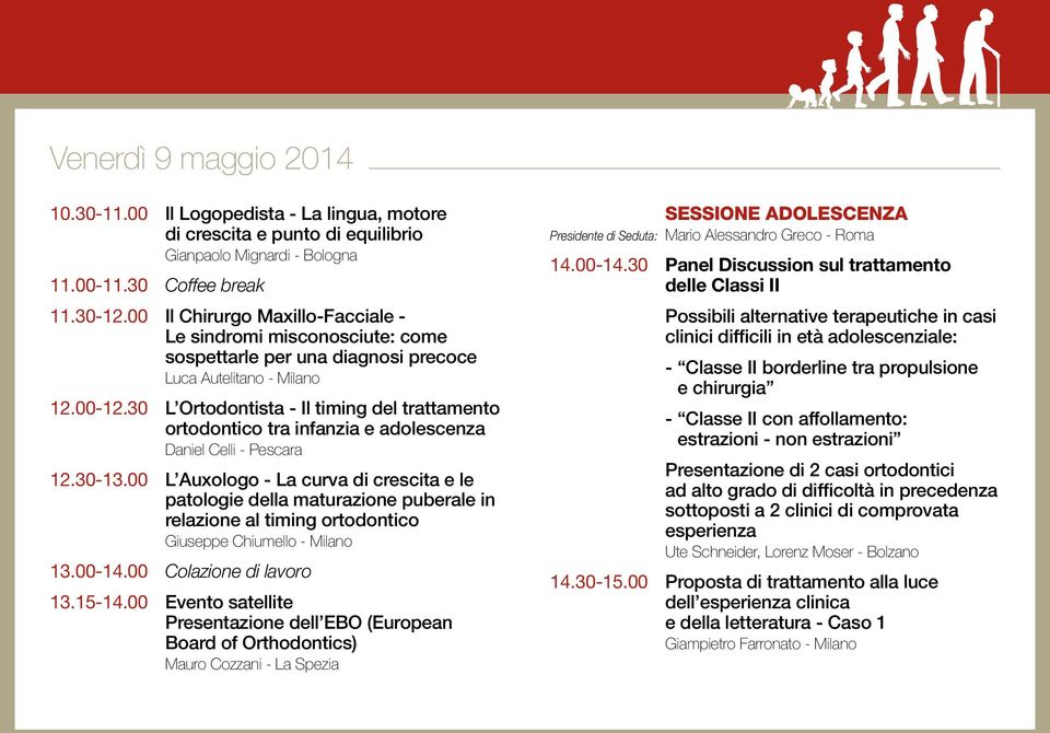 30 L Ortodontista - Il timing del trattamento ortodontico tra infanzia e adolescenza Daniel Celli - Pescara 12.30-13.