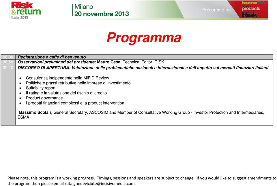 prassi retributive nelle imprese di investimento Suitability report Il rating e la valutazione del rischio di credito Product governance I prodotti finanziari