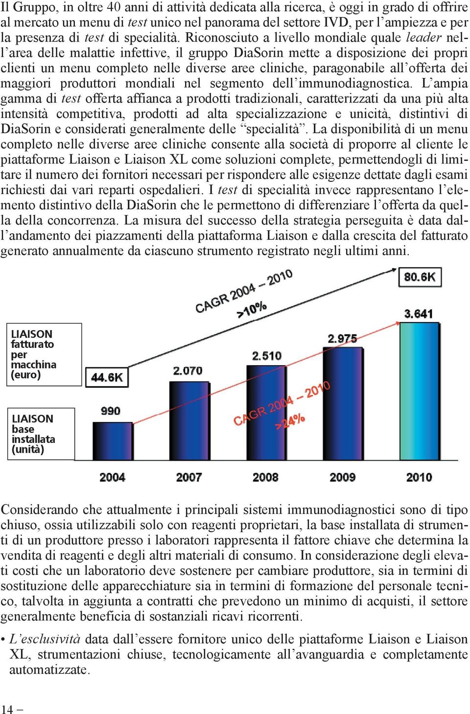 Riconosciuto a livello mondiale quale leader nell area delle malattie infettive, il gruppo DiaSorin mette a disposizione dei propri clienti un menu completo nelle diverse aree cliniche, paragonabile