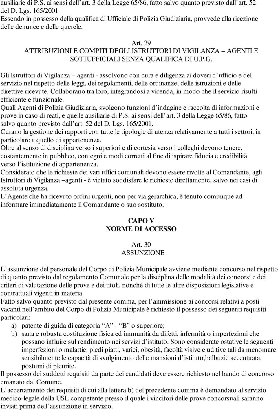 29 ATTRIBUZIONI E COMPITI DEGL