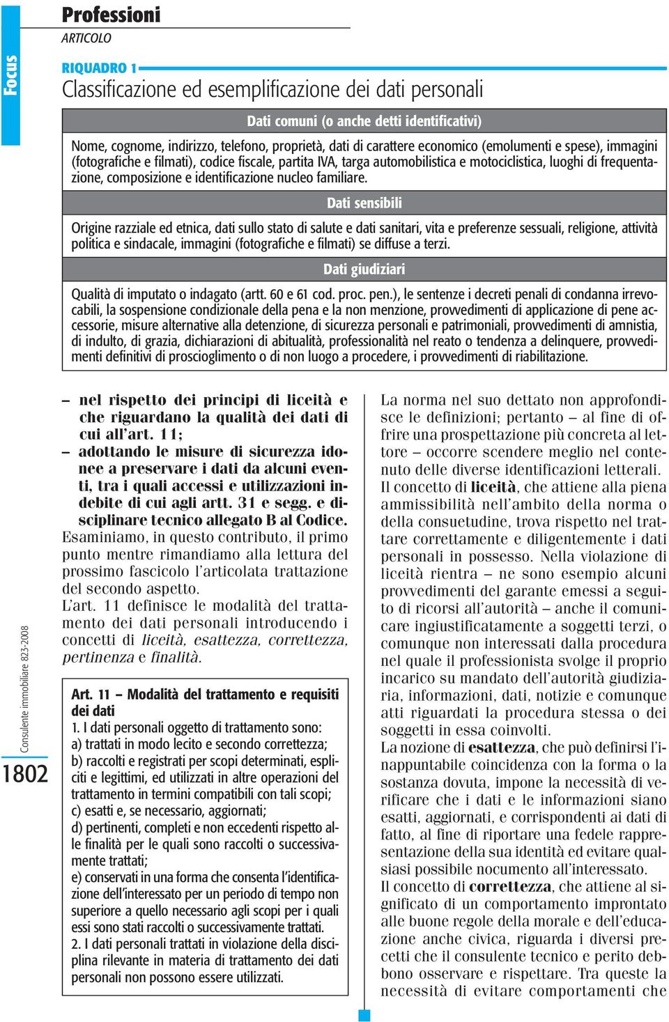 Dati sensibili Origine razziale ed etnica, dati sullo stato di salute e dati sanitari, vita e preferenze sessuali, religione, attività politica e sindacale, immagini (fotografiche e filmati) se