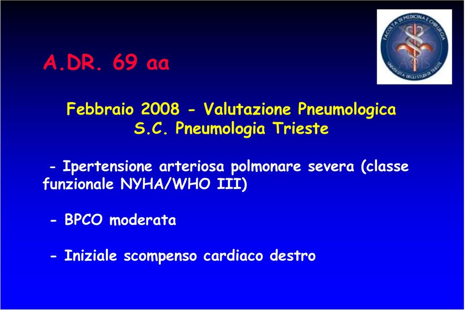 Pneumologia Trieste - Ipertensione arteriosa