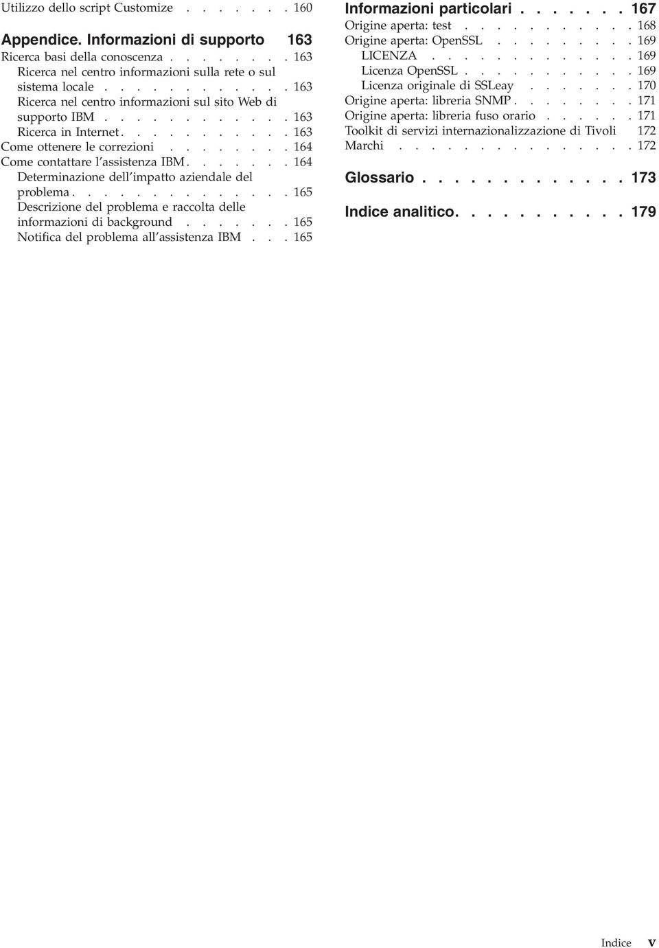 ...... 164 Determinazione dell impatto aziendale del problema.............. 165 Descrizione del problema e raccolta delle informazioni di background....... 165 Notifica del problema all assistenza IBM.