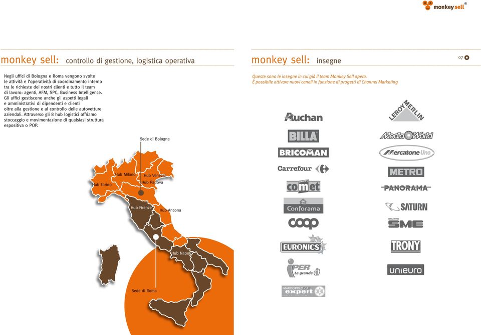 Gli uffici gestiscono anche gli aspetti legali e amministrativi di dipendenti e clienti oltre alla gestione e al controllo delle autovetture aziendali.