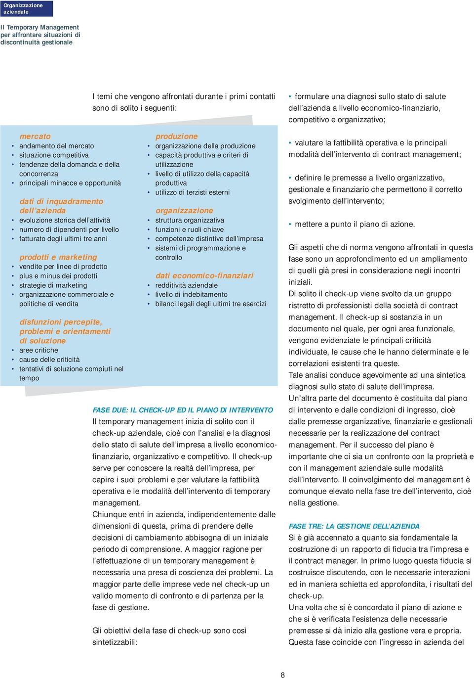 prodotti strategie di marketing organizzazione commerciale e politiche di vendita disfunzioni percepite, problemi e orientamenti di soluzione aree critiche cause delle criticità tentativi di