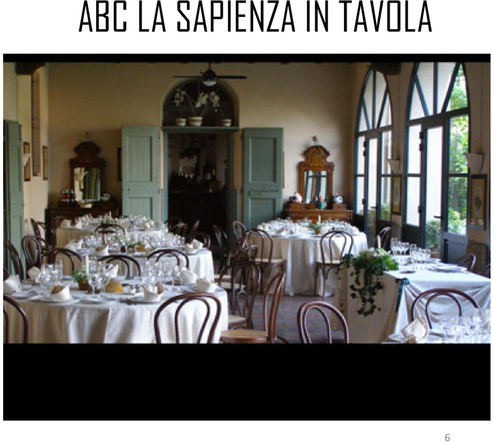 IN TAVOLA