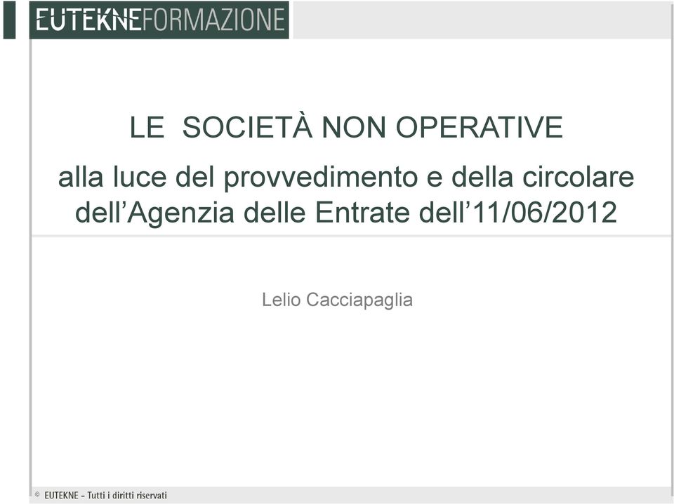 circolare dell Agenzia