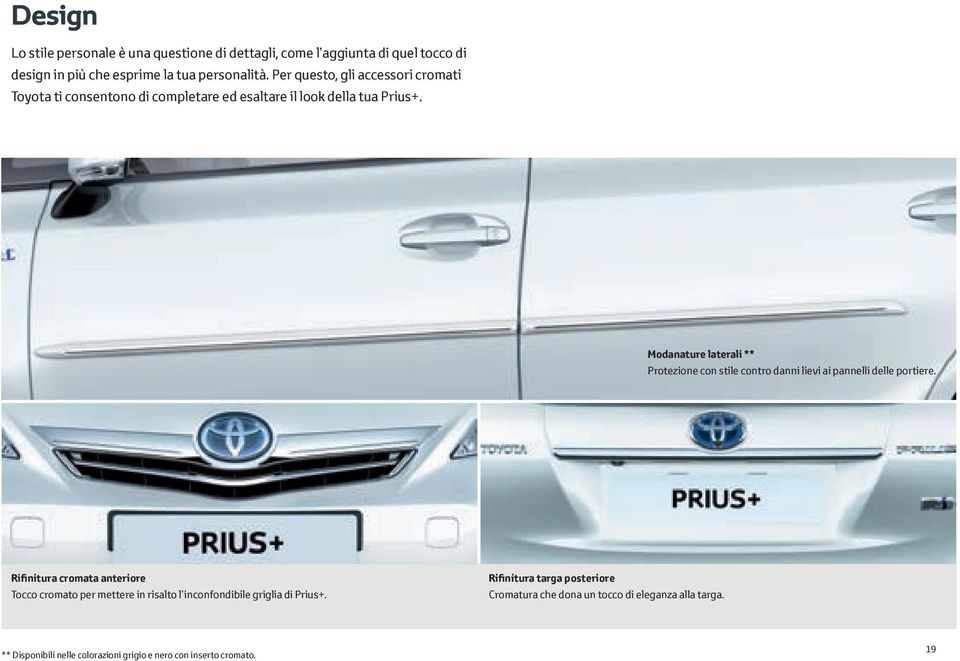 Modanature laterali ** Protezione con stile contro danni lievi ai pannelli delle portiere.