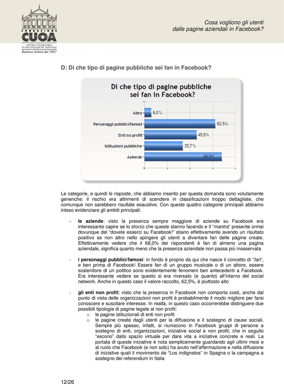 sarebbero risultate esaustive.