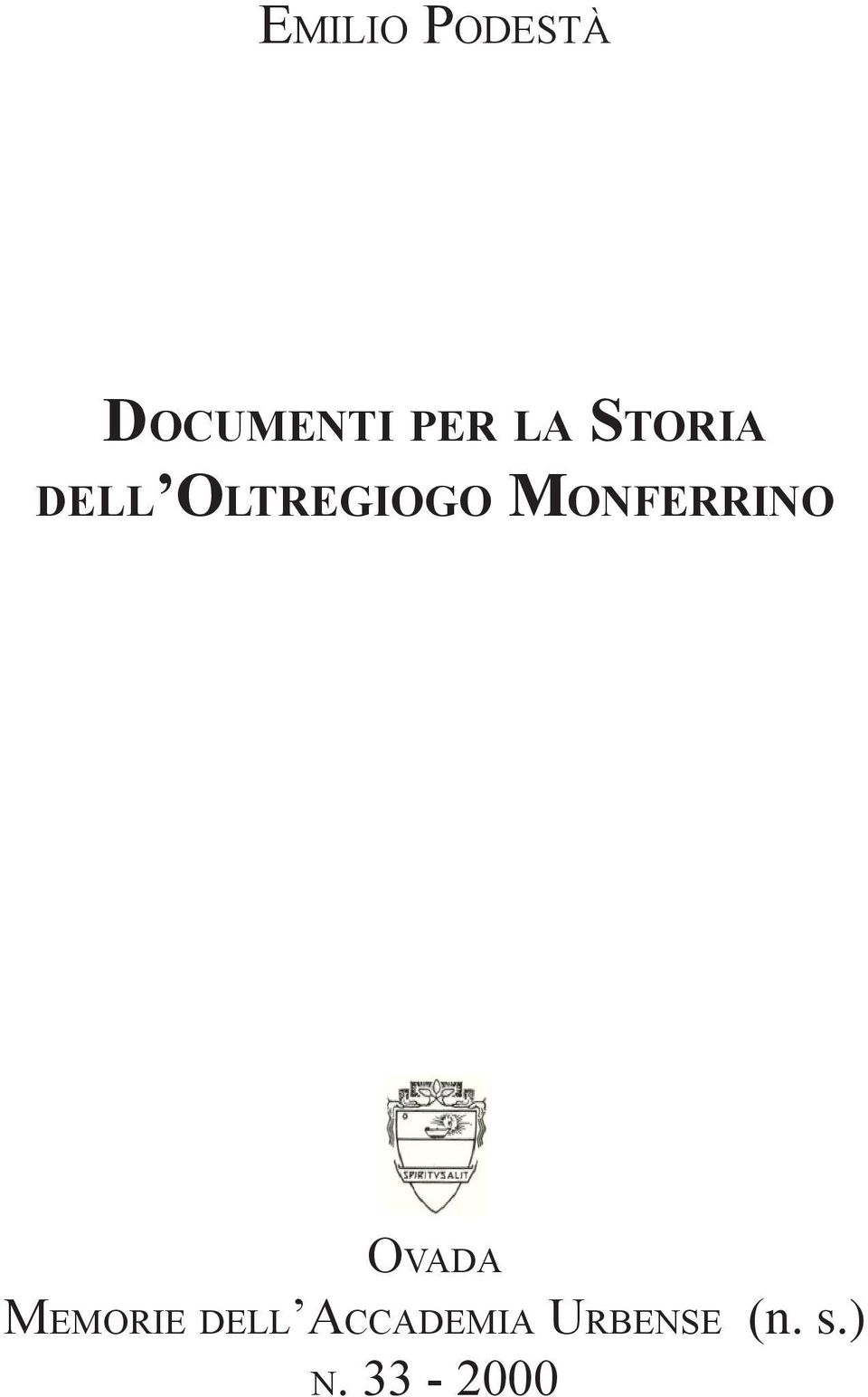 Monferrino Ovada Memorie dell