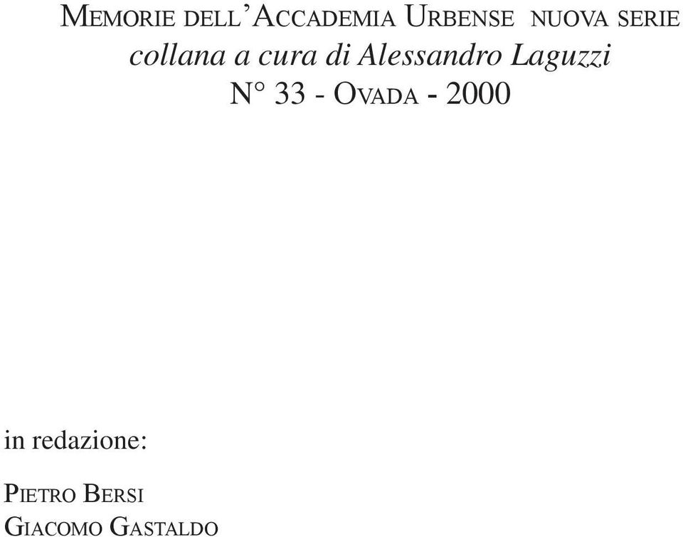 Alessandro Laguzzi N 33 - Ovada -