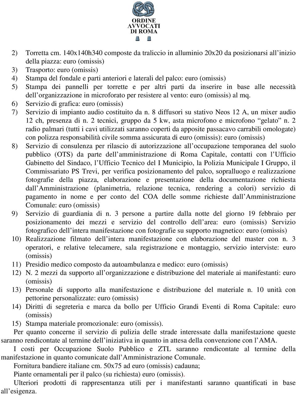 pannelli per torrette e per altri parti da inserire in base alle necessità dell organizzazione in microforato per resistere al vento: euro al mq.