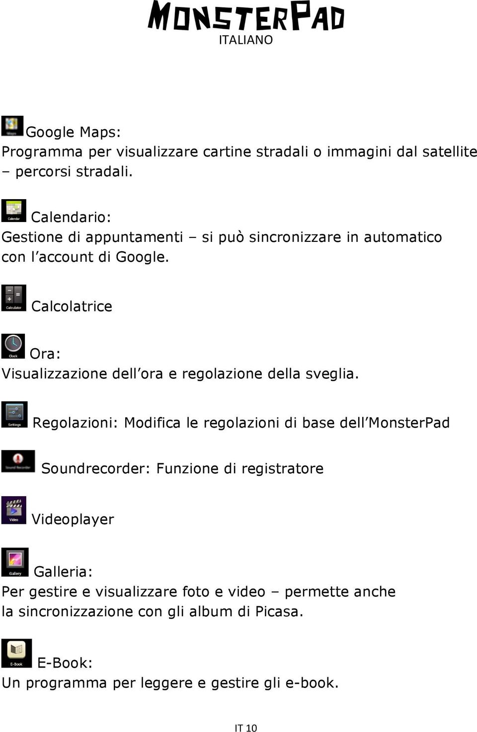 Calcolatrice Ora: Visualizzazione dell ora e regolazione della sveglia.