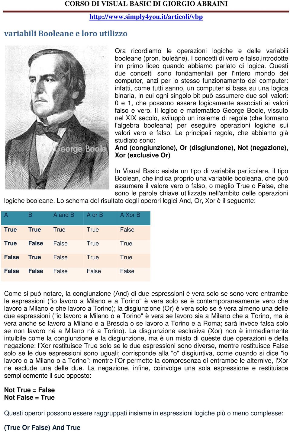 Questi due concetti sono fondamentali per l'intero mondo dei computer, anzi per lo stesso funzionamento dei computer: infatti, come tutti sanno, un computer si basa su una logica binaria, in cui ogni