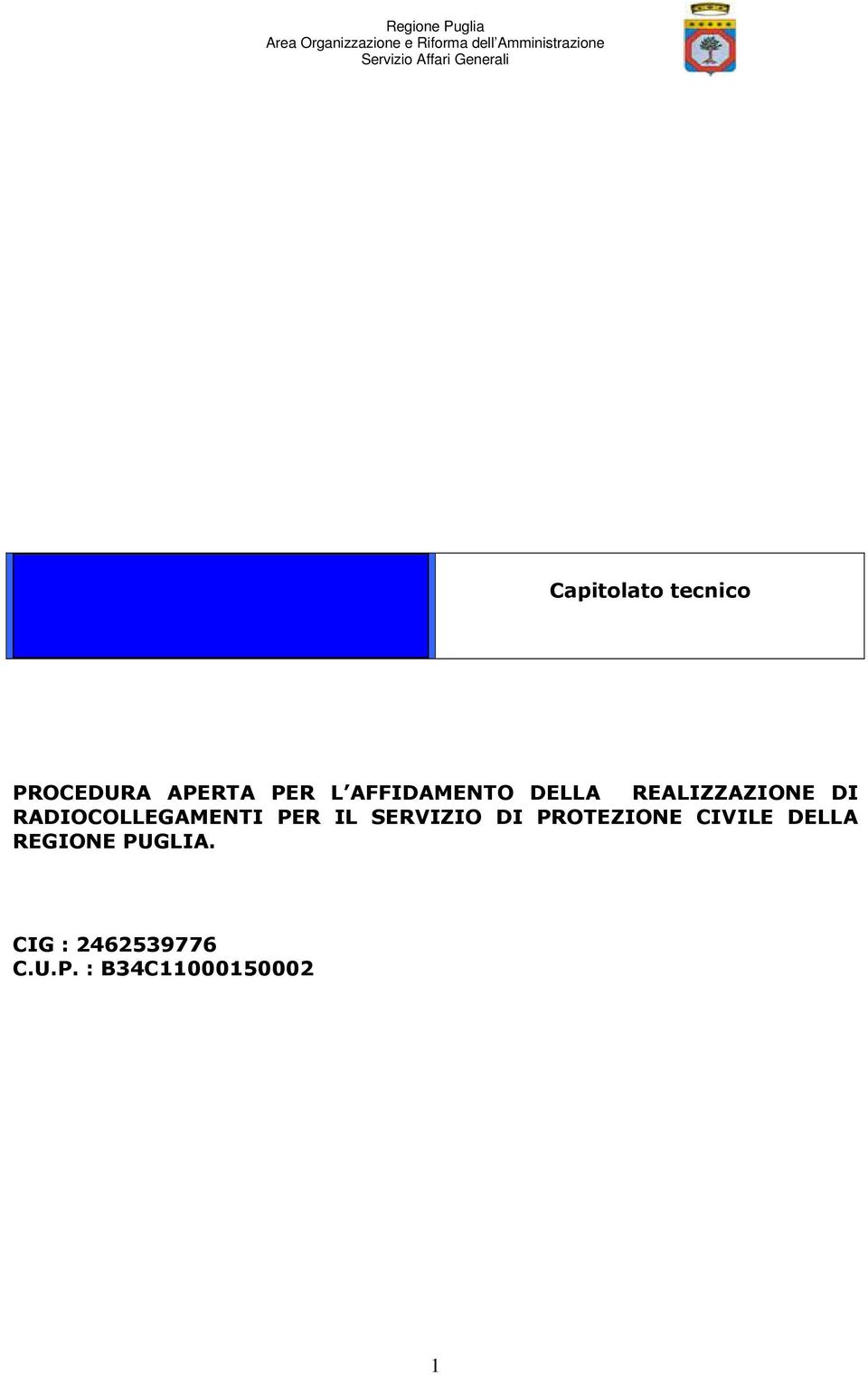 RADIOCOLLEGAMENTI PER IL SERVIZIO DI PROTEZIONE