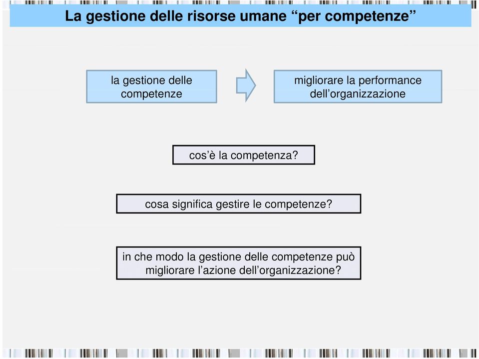 la competenza? cosa significa gestire le competenze?