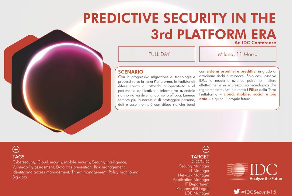 Emerge sempre più la necessità di proteggere persone, dati e asset non più con difese statiche bensì con sistemi proattivi e predittivi in grado di anticipare rischi e minacce.