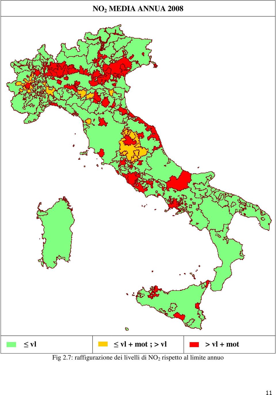 7: raffigurazione dei livelli